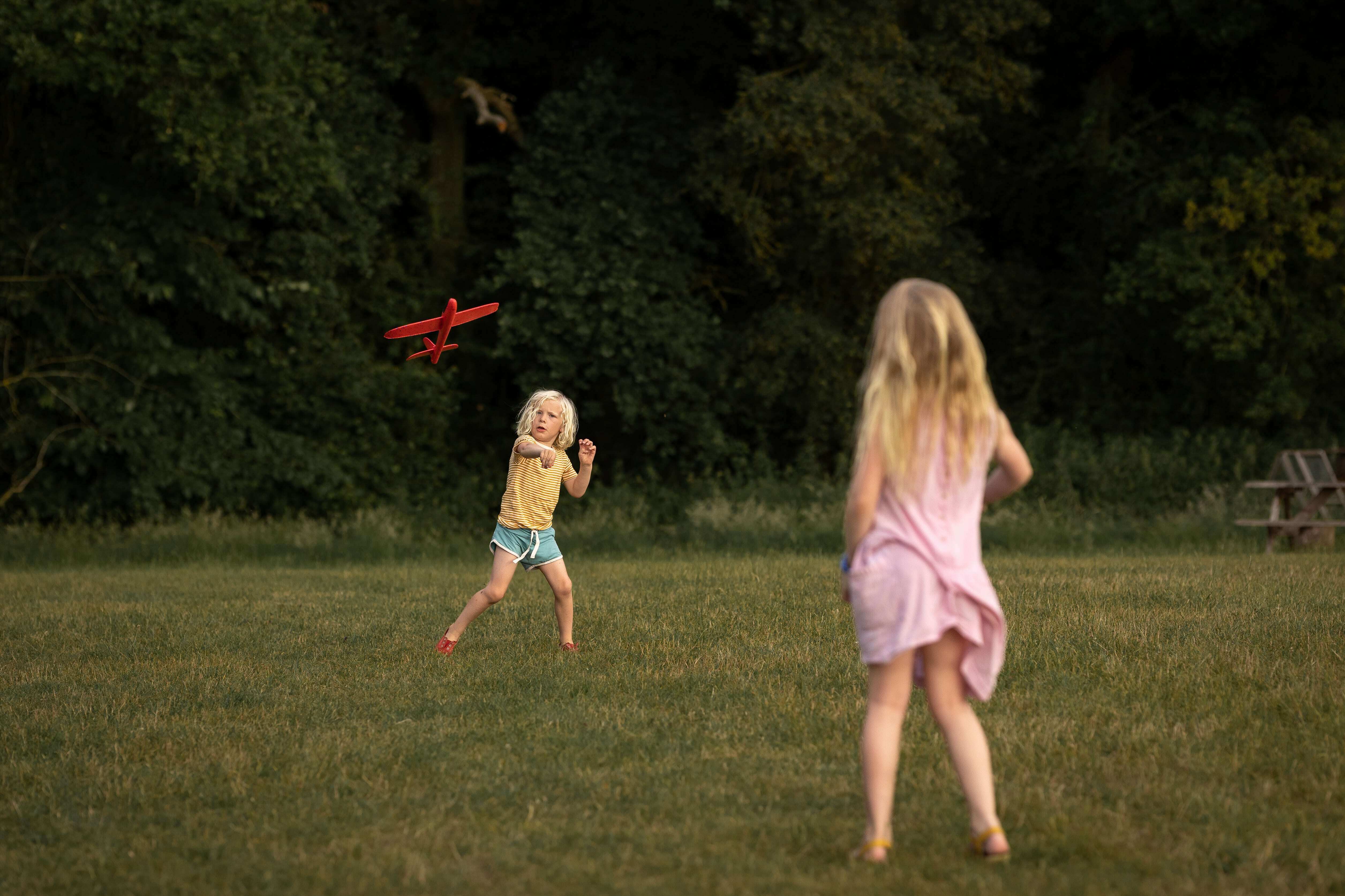 offline genieten buiten spelen boerenbed